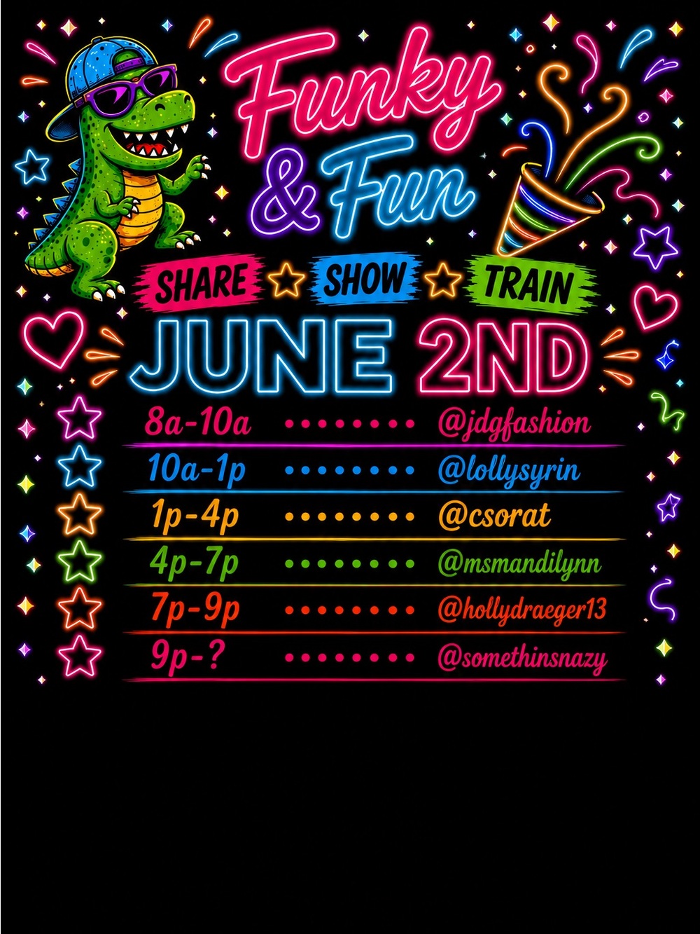 MsMandiLynn is Live Funky & Fun Share Train Tues 8am-11pm EST